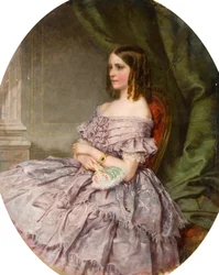 Signora in lilla